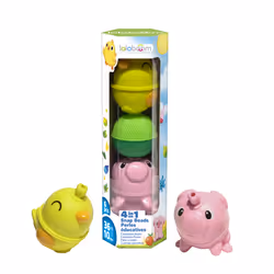 Lalaboom TUBE PERLES DE MOTRICITE ANIMAUX DE LA FERME VERSION POUSSIN