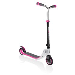Globber Flow Foldable 125 Jeunesse Scooter classique Rose, Blanc