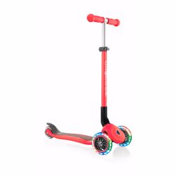 Globber Primo Foldable Lights, Enfants, Trottinette à trois roues, unisexe, Asphalte, Pavé, Pebble, 50 kg, 3 roue(s)