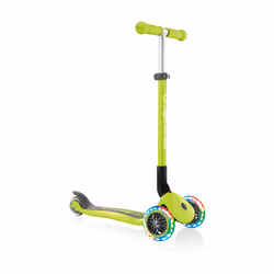 Globber Primo Foldable Lights, Enfants, Trottinette à trois roues, unisexe, Asphalte, Pavé, Pebble, 50 kg, 3 roue(s)