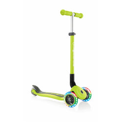 Globber Primo Foldable Lights Enfants Trottinette à trois roues Citron vert