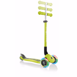Globber Primo Foldable Lights Enfants Trottinette à trois roues Citron vert