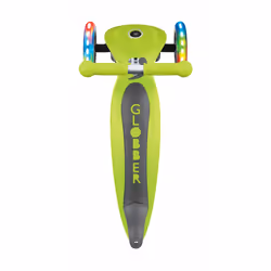 Globber Primo Foldable Lights Enfants Trottinette à trois roues Citron vert