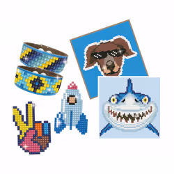 Diamond Dotz DTZ10.002, Kit de peinture diamant pour enfants, Multicolore