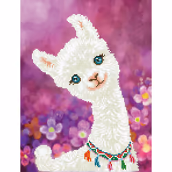 Diamond Dotz Lulu Llama, Kit de peinture diamant pour enfants, Multicolore