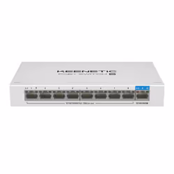 Keenetic PoE+ Switch 9 Commutateur Gigabit 9 ports avec 8 ports PoE+ et budget énergétique de 120 W, Gigabit Ethernet (10/100 ...