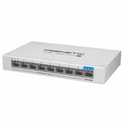 Keenetic PoE+ Switch 9 Commutateur Gigabit 9 ports avec 8 ports PoE+ et budget énergétique de 120 W