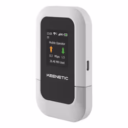 Keenetic Roamer, Wi-Fi 6 (802.11ax), Monobande (2,4 GHz), 4G, Noir, Gris, Routeur portable