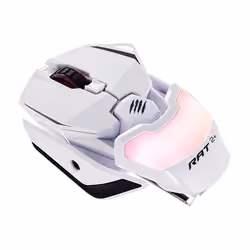 Mad Catz R.A.T. 2+, Droitier, Optique, USB Type-A, 5000 DPI, 5000 ips, Blanc