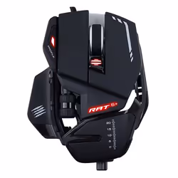 Mad Catz R.A.T. 6+, Droitier, Optique, USB Type-A, 12000 DPI, 12000 ips, Noir