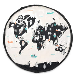 Play&Go Worldmap/Stars Sac de rangement de jouets Noir, Blanc
