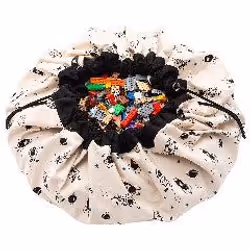 Play&amp;Go Space Glow In The Dark, Sac de rangement de jouets, Noir, Blanc, Garçon/Fille, Image, Rond, Coton, Polyester
