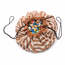 Play&Go 47.0108 rangement de jouets Sac de rangement de jouets Autonome Marron, Blanc