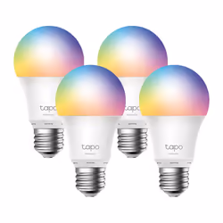 TP-Link Tapo L530E(4-PACK), Ampoule intelligente, Wi-Fi, Métallique, Blanc, LED, E27, Variable