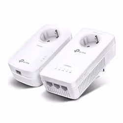 TP-Link TL-WPA1300P KIT, 1300 Mbit/s, IEEE 1901, IEEE 802.3, IEEE 802.3u, Type E / F, Gigabit Ethernet, 10,100,1000 Mbit/s, W ...
