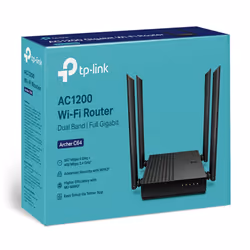 TP-Link Archer C64 routeur sans fil Gigabit Ethernet Bi-bande (2,4 GHz / 5 GHz) Noir - Vue supplémentaire 4