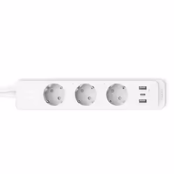 TP-Link Tapo P300, 3 sortie(s) CA, Type F (CEE 7/4), 1,5 m, Avec fil &amp;sans fil, Blanc, Blanc