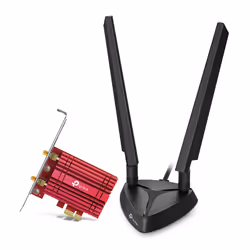 TP-Link Archer TXE75E, Interne, Sans fil, PCI Express, WLAN / Bluetooth, 5400 Mbit/s, Noir, Rouge