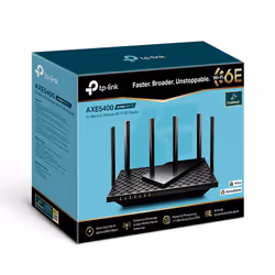 TP-Link Archer AXE75 routeur sans fil Gigabit Ethernet Tri-bande (2,4 GHz / 5 GHz / 6 GHz) Noir - Vue supplémentaire 4