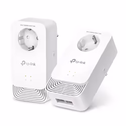TP-Link PG2400P KIT, 1428 Mbit/s, Type E / F, Gigabit Ethernet, 10,100,1000 Mbit/s, G.hn, 300 m