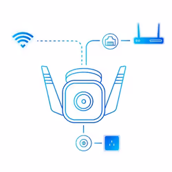 TP-Link TC65 caméra de sécurité Cosse Caméra de sécurité IP Extérieure 2304 x 1296 pixels Plafond/mur