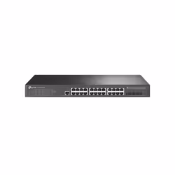 TP-Link JetStream TL-SG3428X-UPS, Géré, L2+/L3, Gigabit Ethernet (10/100/1000), Grille de montage, 1U