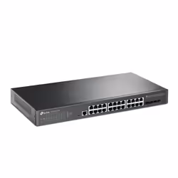 TP-Link JetStream TL-SG3428X-UPS commutateur réseau Géré L2+/L3 Gigabit Ethernet (10/100/1000) 1U Noir