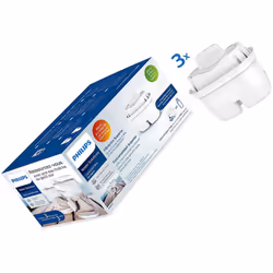 Lot de 3 filtres à eau Micro X Clean pour Bouilloire, carafe PHILIPS - Filtre à eau qui réduit jusqu'à 95 % les micro-plastiq ...