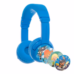 BuddyPhones Play+, Avec fil &amp;sans fil, 20 - 20000 Hz, Appels/Musique, 147 g, Casque, Bleu