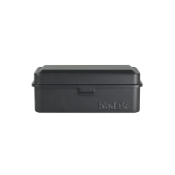 KODAK Film Case (120/135) - Boîtier Compact en Acier pour 8 Rouleaux de Film 120 ou 10 Rouleaux de Film 135, Capot Amovible, Finition Mate, Design Moderne, Protection Poussière et Humidité - Noir