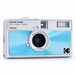 Kodak EKTAR H35N Caméra-film compact 35 mm Bleu, Argent - Vue supplémentaire 2