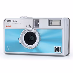 Kodak EKTAR H35N Caméra-film compact 35 mm Bleu, Argent - Vue supplémentaire 3