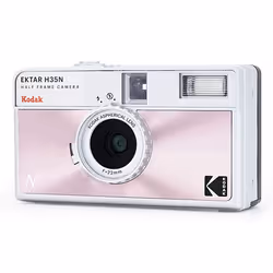 Kodak EKTAR H35N Caméra-film compact 35 mm Rose, Argent - Vue supplémentaire 2