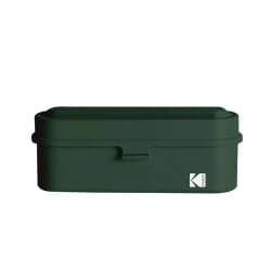 KODAK Film Case (135) - Boîtier Compact en Acier pour 5 Rouleaux de Film 135 mm, Capot Amovible, Design Années 70, Protection Poussière et Humidité - Olive