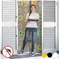 Rideau Moustiquaire - InnovaGoods - Anti Insectes - Magnétique - 495 x 209 cm - Ajustable