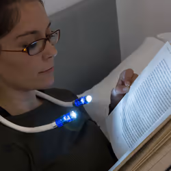 InnovaGoods Nereled Bleu, Blanc Lampe-torche tour de cou LED