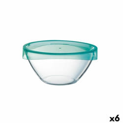 Luminarc Saladier Keep'n Lagon Transparent Avec couvercle verre Ø 17 cm (6 Unités)