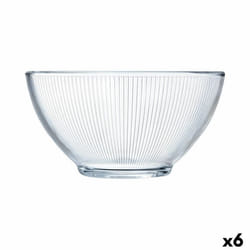 Luminarc Bol Stripy Petit-déjeuner Transparent verre (500 ml) (6 Unités)