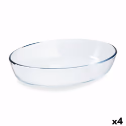 Pyrex Plat de Four Classic Ovale 30 x 21 x 7 cm Transparent verre (4 Unités) - TU