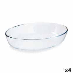 Pyrex Plat de Four Classic Ovale 30 x 21 x 7 cm Transparent verre (4 Unités) - TU