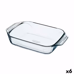 Pyrex Plat de Four Irresistible Rectangulaire Transparent verre 6 Unités 31,5 x 19,7 x 6,4 cm - TU