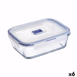 Luminarc Boîte à lunch hermétique Pure Box Active 19 x 13 cm 1,22 L Bicolore verre (6 Unités)