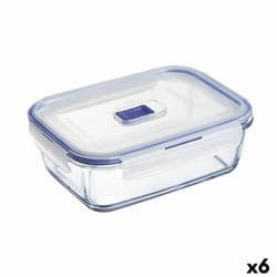Luminarc Boîte à lunch hermétique Pure Box Active 19 x 13 cm 1,22 L Bicolore verre (6 Unités)