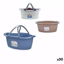 Stefanplast - Panier polyvalent plastic 25 l 59 x 23 x 38 cm avec poignées (30 pièces)