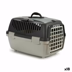 Stefanplast Cage de Transport Anthracite Gris clair Plastique 33 x 30 x 47 cm (18 Unités)