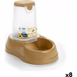Stefanplast Mangeoire pour chiens Beige Plastique 1,5 L 18,5 x 22,5 x 29 cm (8 Unités)