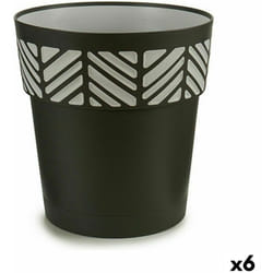 Stefanplast - Pot d'arrosage orfeo anthracite plastic 29 x 29 x 29 x 29 cm (6 pièces)