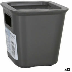 Boîte de storage Tontarelli bella grey 11.4 x 11.4 x 11.2 cm (12 pièces)