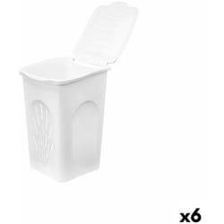 Stefanplast - Panier à linge white plastic 50 l 37 x 56 x 39 cm (6 pièces)