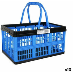 Boîte pliante avec poignées Tontarelli voilà bleu 16 l 39 x 25,5 x 21 cm (10 pièces)
